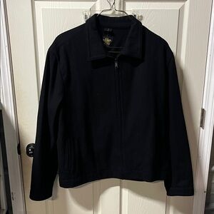 Old navy jacket wool like fabric on the outside